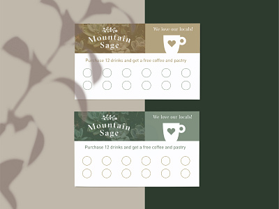 Coffee Shop Punch Cards 100 day project 100days branding cafe coffee coffee shop daily design identity design punch card stationery