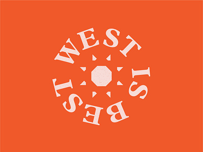 West is Best 100 day project daily illustration logo roadtrip travel typography west