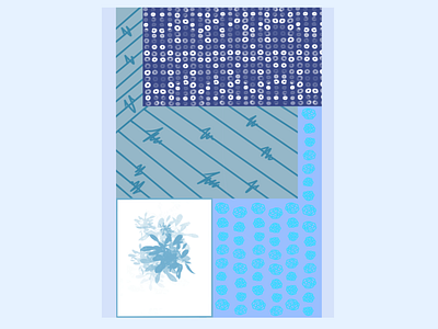 Patterned Denim blue creative design digital graphic graphic design illustration pattern print procreate raster unique