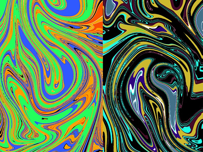 Contrast Swirls colorful contrast color creative design digital graphic graphic design illustration neon pattern procreate raster swirl unique winter color