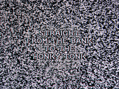 $$$ bank black black and white design grain grainy honky tonk logo logotype minimal modern money pay tv typography vector vhs white