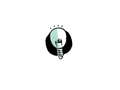 Inspiring - Belle Creation icon illustration lightbulb
