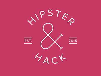 Hipster & Hack Logo ampersand crest podcast
