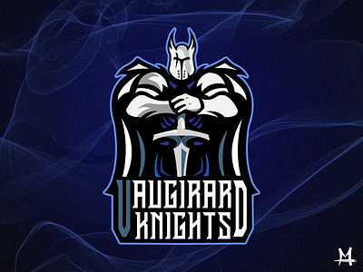 Vaugirard Knights DRIBBLE design illustration illustrator knights logo mathieudouedesign photoshop typography