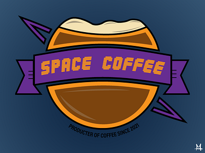 SPACE COFFEE CONCEPT animation branding coffee design graphic design logo mathieudouedesign spacecoffee spaceopera