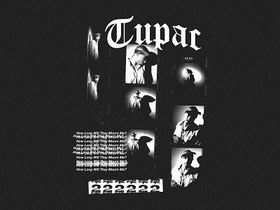 Tupac - Film Strip Shirt 90s apparel black and white collage design film film strip hip hop merch modern rap shirt tupac tupac shakur vintage y2k
