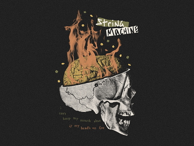 String Machine - Flaming Skull