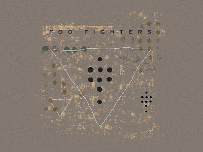 Foo Fighters - Self Titled abstract apparel band brown circles dave grohl design foo fighters geometric merch modern paint rock shirt streetwear texture triangle vintage