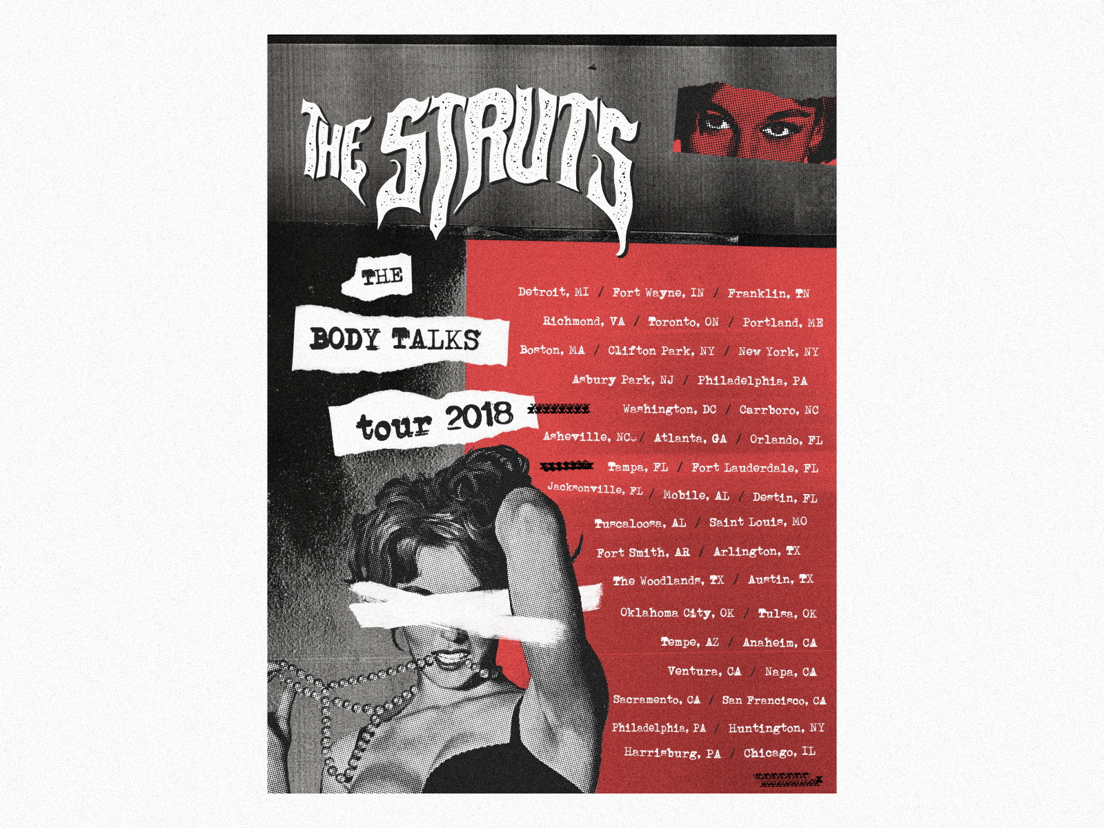 The Struts Tour Poster by Brian on Dribbble