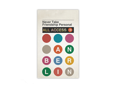 Anberlin - Tour Pass anberlin helvetica merch modern nyc simple subway tooth and nail tour vintage