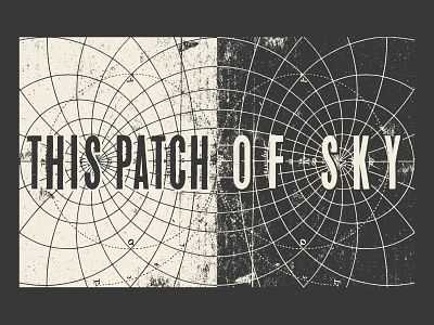 This Patch Of Sky - Stage Back Drop banner dark geometric instrumental logo post rock simple stage this patch of sky vintage