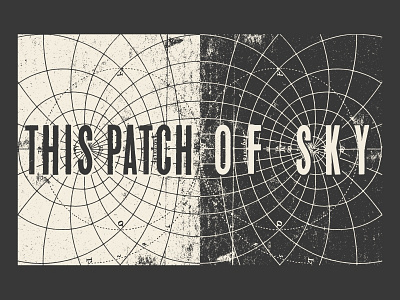 This Patch Of Sky - Stage Back Drop banner dark geometric instrumental logo post rock simple stage this patch of sky vintage