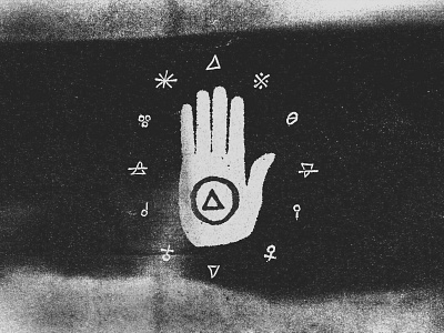 Forever Losing Sleep - Hand Logo alchemy band dark forever losing sleep hand logo minimal pagan symbol witchcraft