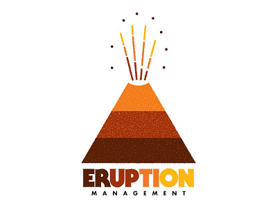 Eruption Management - Logo/Wordmark branding eruption identity logo management modern music simple volcano wordmark