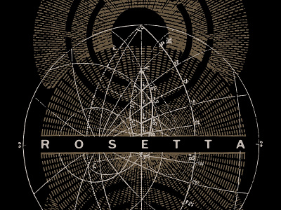 Rosetta - European Tour Shirt apparel circle europe geometric metal rosetta shirt symmetry tour vintage