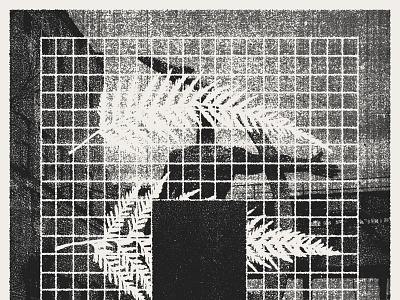 Coming Soon abstract apparel dark fern geometry grid photocopy soviet texture xerox