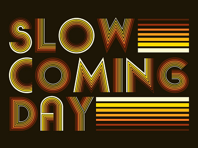 Slow Coming Day - 70's Shirt 70s apparel emo line retro shirt slow coming day throwback tooth and nail vintage