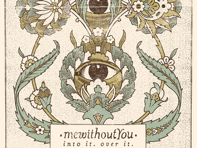 Mewithoutyou / Into It. Over It. - Silkscreen Poster concert gig poster indie into it over it mewithoutyou poster show silkscreen texture vintage