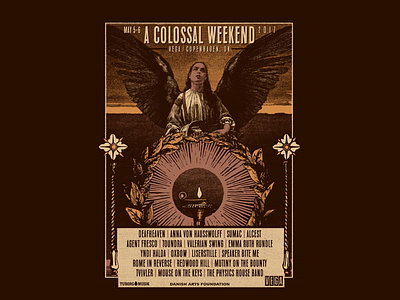 A Colossal Weekend - Festival Poster a colossal weekend angel deafheaven festival gigposter music festival poster vintage