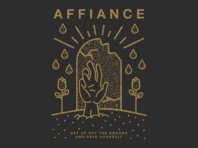 Affiance - Tour Shirt affiance apparel death grave icon minimal modern shirt tour