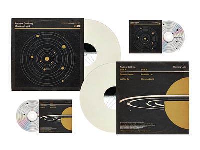 Andrew Goldring - Album Artwork album art album artwork andrew goldring cd layout lp packaging planet space vintage vinyl