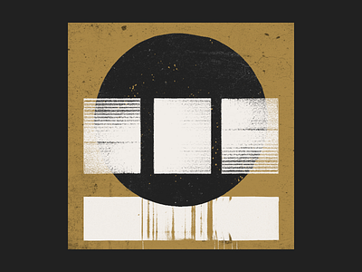 Abstract Series - 08 abstract circle contemporary dark geometric gold modern series shape vintage