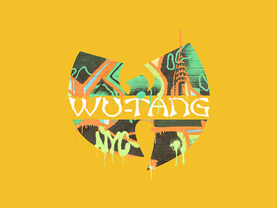 Wu Tang Clan - Long Sleeve band merch grafitti hip hop longsleeve merch merch design wu tang wu tang wu tang clan yellow