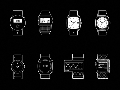 Watch ico illustration ui vector watch