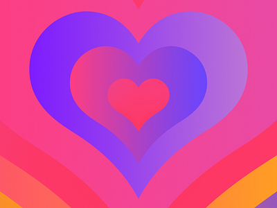 "Fight the stress. Share love." 2d after effects animation covid covid19 design heart illustration loop love