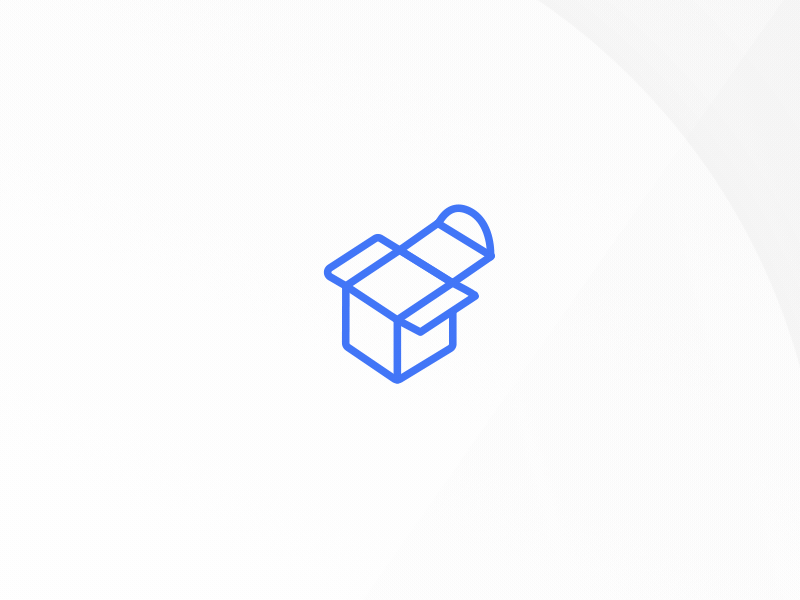 Loader animation box gif loader packaging product design ui