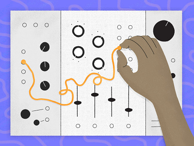 Beginner's Guide to Eurorack Synthesis Illustration eurorack illustrator music synth synthesizer