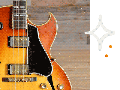Little Holiday Gif animation design guitar guitar pedal hand drawn holiday illustration