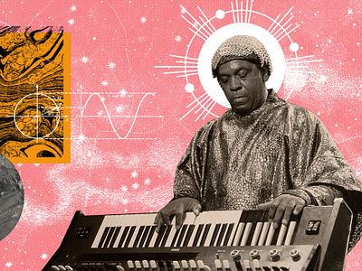 Sun Ra Illustration/Collage collage design illustration jazz sun sun ra synthesizer