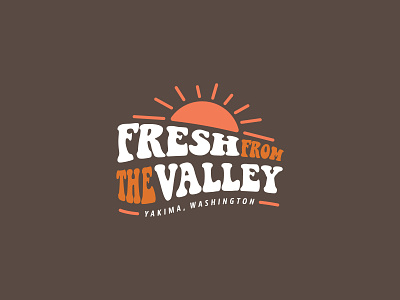 Yakima Valley Hops branding clean design design explore happy hippie illustration logo outdoor sun sunny typography vibes
