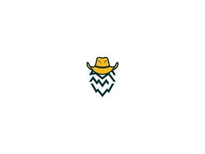 Reel Hop Cowboy beer branding brewery clean design country cowboy design farm hops logo merch design outdoor ranch
