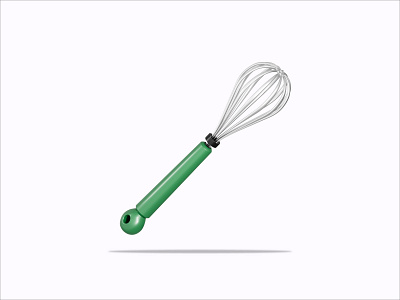 3D Illustration Egg Beater