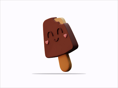 3D Illustration Food Emoticon