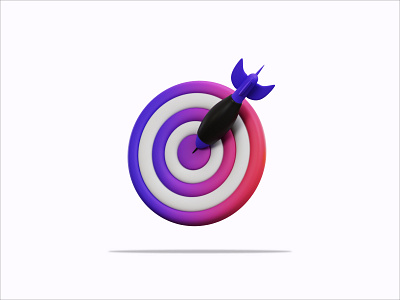 3D Illustration Target 3d 3d icon 3d pack animation brand branding design graphic design icon icon set icons illustration logo modeling motion graphics product design render target ui vector