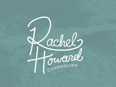 Logo: Rachel Howard Counseling branding counseling custom type logo script