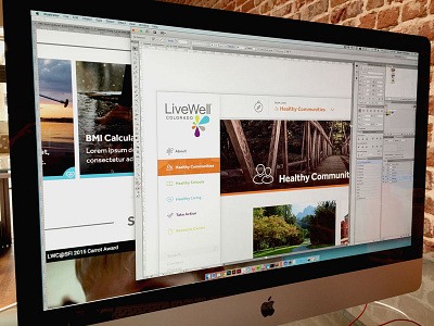 Livewell CO Redesign WIP colorado comp design fireant fitness health layout livewell website wip