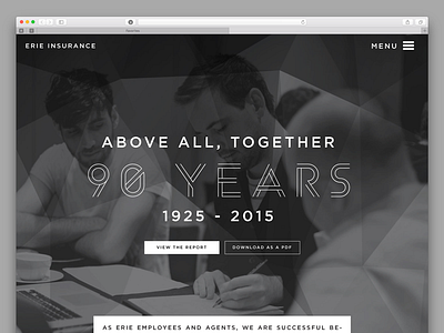 90 Years Celebration Website 2015 90 above all browser celebration marketing mockup together website years