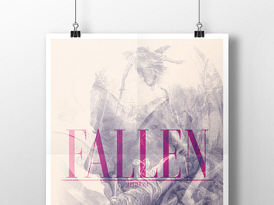 Fallen Angels Poster angels bible double exposure fallen god overlay poster print screen woman