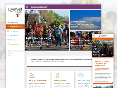 LiveWell Colorado Site Launch announcement health launch live livewell redesign responsive website well wellness