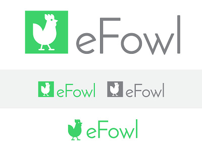 eFowl Branding brand branding chicken efowl fowl hatch icon logo