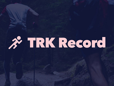 TRK Record Logo app branding ios logo record running track trk