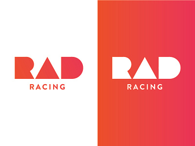 RAD Racing Logo 1 geometric gradient logo race racing rad