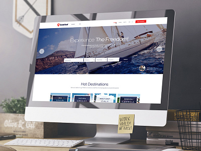 Boatical Homepage boat ecommerce ui user experience user interface ux web web design