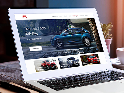 Kia Homepage auto cars design fullscreen ui uitrend uiux user experience user interface ux webdesign website