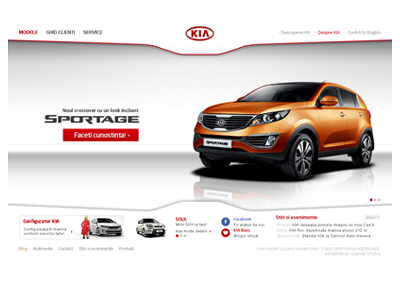 KIA.ro adobe photoshop clean kia red ux website white wip