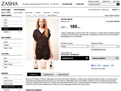 Zasha by Adelina Ivan _ 3 adobe photoshop black ecommerce fashion minimal ui ux website white www.kanvas.ro